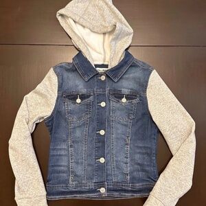 Wallflower Denim Jacket Gray Sleeves Women's Medium